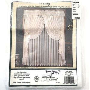 WHITE PANEL CURTAIN by Hofmann Laces Limited